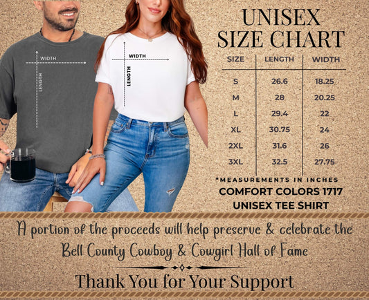 Bell Cowboy & Cowgirl Hall of Fame Comfort Colors garment-dyed heavyweight t-shirt