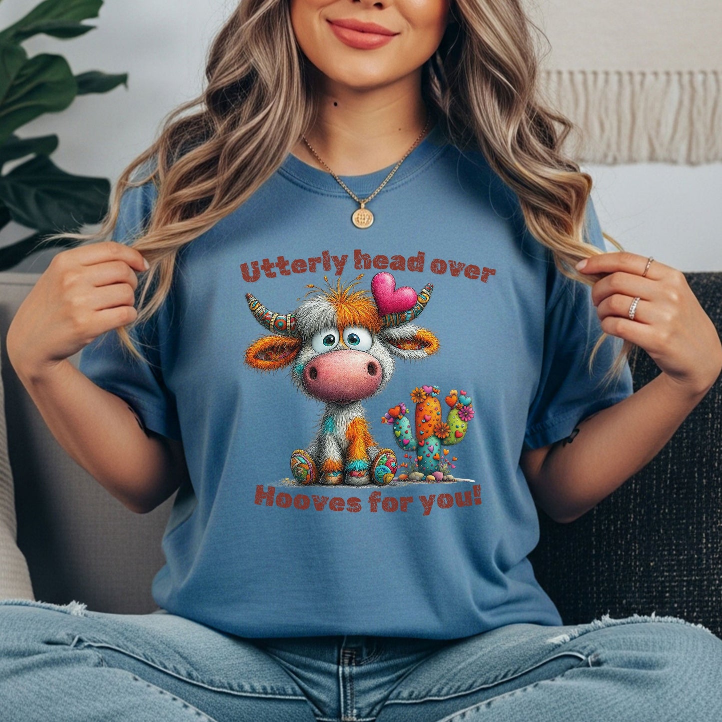 Utterly Head Over Hooves for You - Comfort Color 1717  T-shirt