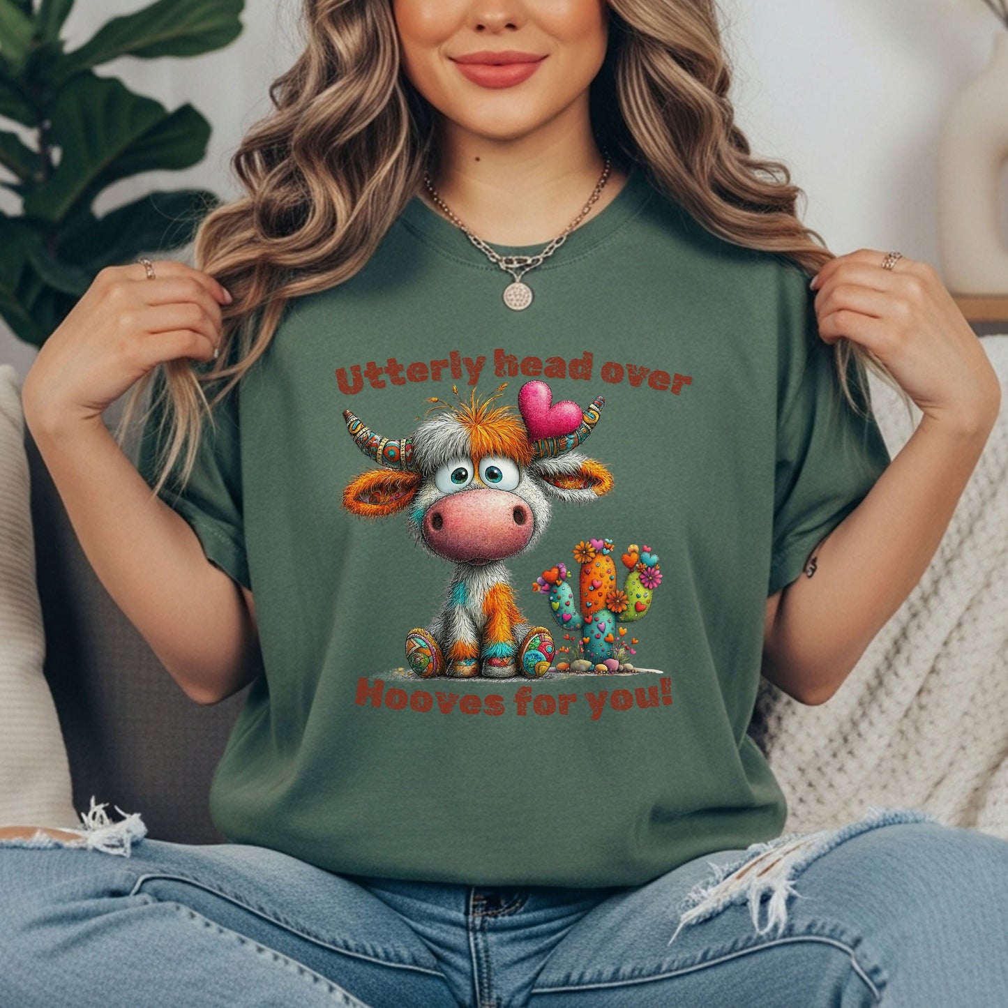 Utterly Head Over Hooves for You - Comfort Color 1717  T-shirt